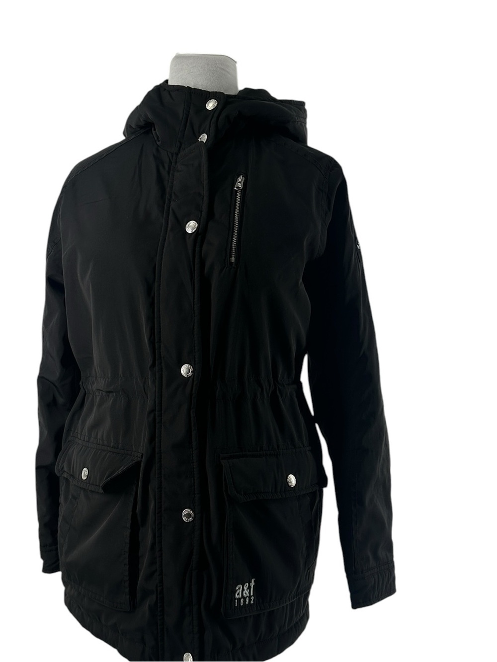 Abercrombie Kids anorak jacket black sz 15/16
